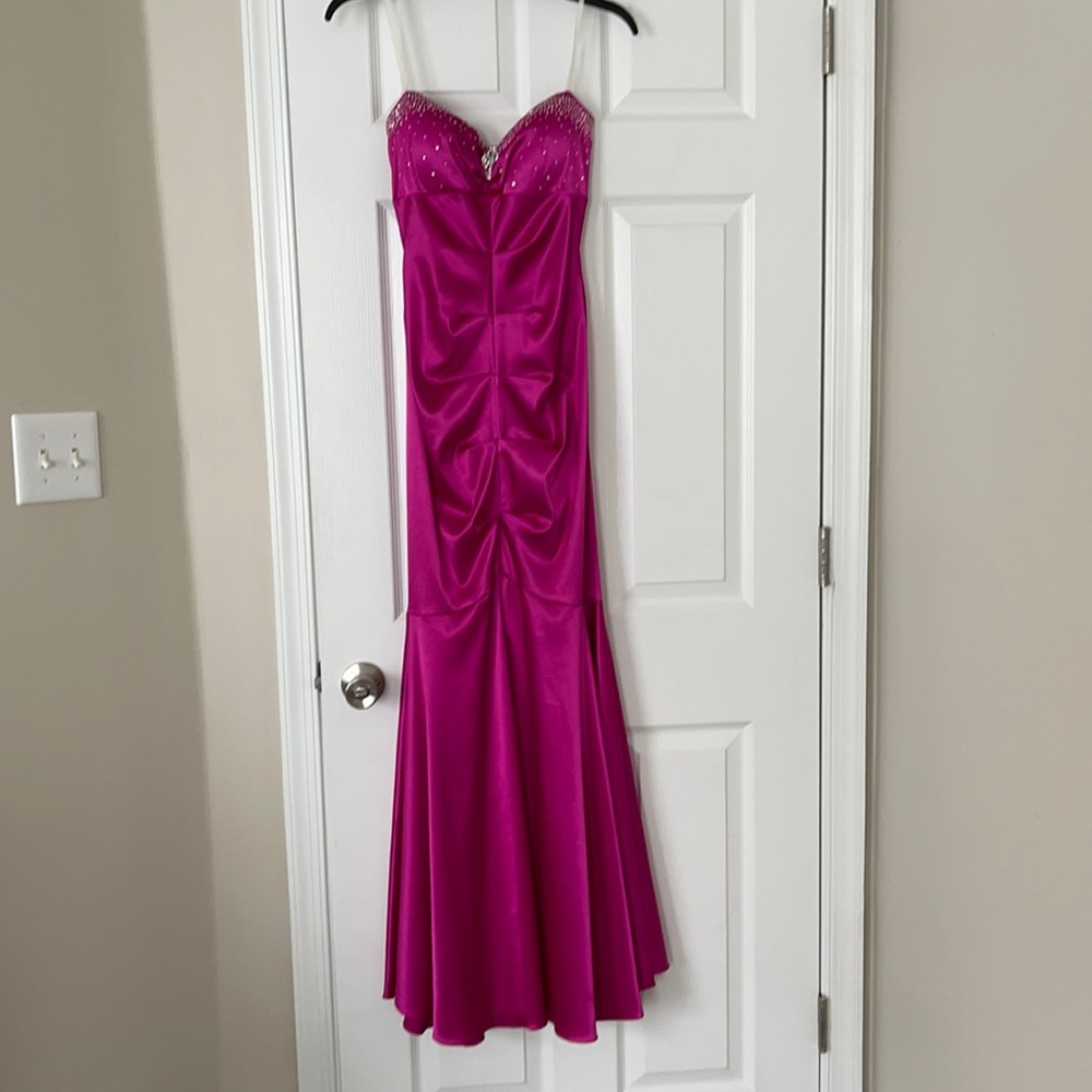 Pink Mermaid Prom Dress